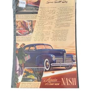 Vintage 1929 Nash Some Sweet Day Ad Advertisement